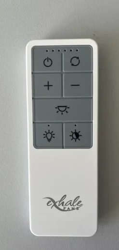 VENTILATEUR DE PLAFOND SANS PALES BLANC EXHALE AVEC LED