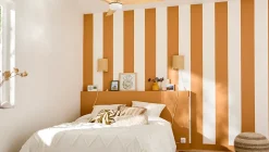 Ventilateur de plafond Szilard LED intégrée IP20 2200lm L.132xH.38,2cm bois et blanc GoodHome