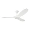 Ventilateur Plafond DC Réversible Blanc en Bois blanc sans Lumière, Télécommande - EXQUIO, 132 cm