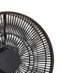 Ventilateur sur pied trépied noir avec LED à intensité variable 3 niveaux - Meric