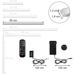 Vicco Bande LED Blanc 60cm avec kit de démarrage