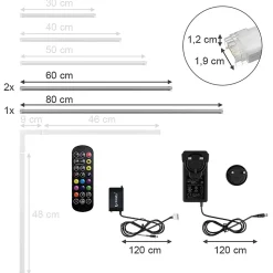 Vicco Ruban lumineux LED Blanc 200 cm