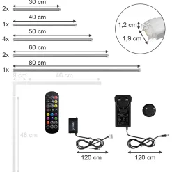 Vicco Ruban lumineux LED Blanc 500 cm