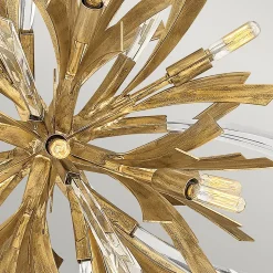 Vida Hinkley Fredrick Ramond Petit pendentif à 13 ampoules Or bruni