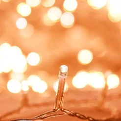 vidaXL Guirlande LED avec 400 LED Blanc chaud 40 m PVC 343230