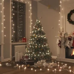 vidaXL Guirlande LED avec 400 LED Blanc chaud 40 m PVC 343230
