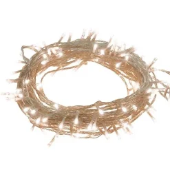 vidaXL Guirlande LED avec 400 LED Blanc chaud 40 m PVC 343230