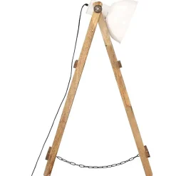 vidaXL Lampadaire 3 pcs Lampe sur Pied Eclairage Luminaire Salon Chambre à Coucher Couloir Maison Intérieur Blanc E27 Bois 320594