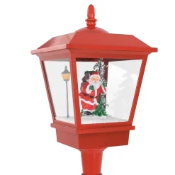 vidaXL Lampadaire de Noël avec Père Noël 180 cm LED