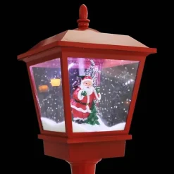 vidaXL Lampadaire de Noël avec Père Noël 180 cm LED