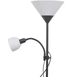 vidaXL Lampadaire Noir Lampe Sur Pied Lampe de Sol Lampe Lumière de Salon 242733