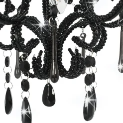 vidaXL Plafonnier avec Perles Rond Lampe Suspendue Lustre Luminaire Eclairage Salon Salle de Séjour Salle à Manger Chambre à 28159