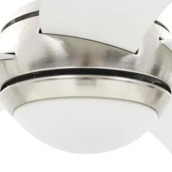 vidaXL Ventilateur de plafond orné avec lampe 128 cm Blanc 50538