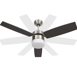 vidaXL Ventilateur de plafond lampe et télécommande 108cm Marron foncé 51491