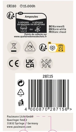 Vintage Edition Standard 230 V Ampoule LED E27 3x680lm 3x6,5W 2500K Doré