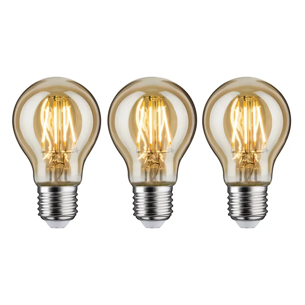Vintage Edition Standard 230 V Ampoule LED E27 3x500lm 3x4,7W 2500K Doré