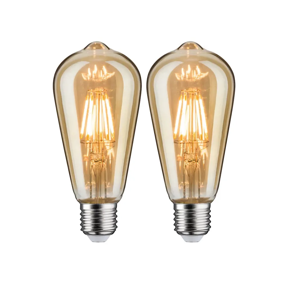 Vintage Edition Standard 230 V Ampoules LED ST64 E27 2x680lm 2x6,5W 2500K Doré