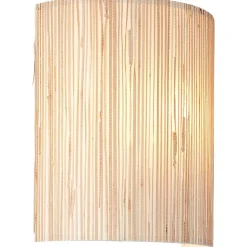 WIMEA Applique murale nature, métal/jonc de mer - E27 52W - ampoule non incluse