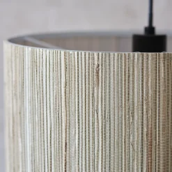 WIMEA Suspension nature, métal/jonc de mer, E27 52W ampoule non incluse