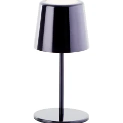 XAANA Lampe à poser extérieure LED 4W 300lm - noir chrome - métal - CCT - dimmable - rechargeable câble USB