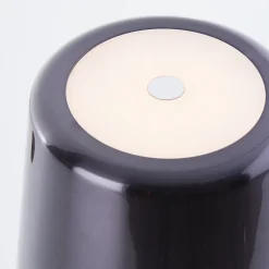 XAANA Lampe à poser extérieure LED 4W 300lm - noir chrome - métal - CCT - dimmable - rechargeable câble USB