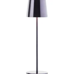 XAANA Lampe à poser extérieure LED 4W 300lm - noir chrome - métal - CCT - dimmable - rechargeable câble USB