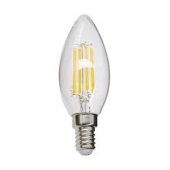 Xanlite - Ampoule à filament LED flamme, culot E14, 4W cons. (40W eq.), lumière blanc neutre - RFV470FCW