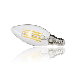 Xanlite - Ampoule à filament LED flamme, culot E14, 4W cons. (40W eq.), lumière blanc neutre - RFV470FCW