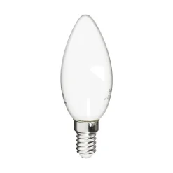 Xanlite - Ampoule Filament LED Flamme Opaque dimmable, culot E14,470 Lumens, conso. 4W (eq. 40W), 2700K, Blanc chaud - RFV470FOD
