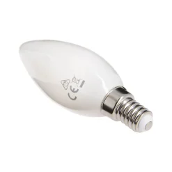 Xanlite - Ampoule Filament LED Flamme Opaque, culot E14, 250 Lumens, conso. 4 W (eq. 25 W), 4000K, Blanc neutre - RFV250FOCW