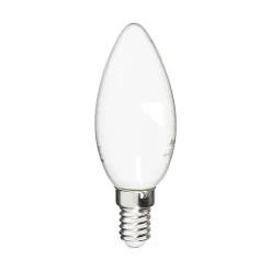 Xanlite - Ampoule Filament LED Flamme Opaque, culot E14, 250 Lumens, conso. 4 W (eq. 25 W), 4000K, Blanc neutre - RFV250FOCW