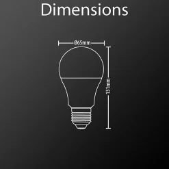 Xanlite - Ampoule LED dimmable A70, culot E27, 15W cons. (100W eq.), blanc neutre, - EE1521GCWD