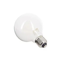 Xanlite - Ampoule LED G80 Opaque, culot E27, conso. 6,5W, 806 Lumens, Blanc chaud - RFE806B80O