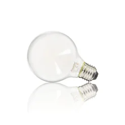 Xanlite - Ampoule LED G80 Opaque, culot E27, conso. 6,5W, 806 Lumens, Blanc chaud - RFE806B80O