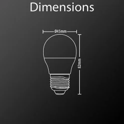 Xanlite - Ampoule LED P45, culot E27, 6 cons. (40W eq.), lumière blanc chaud - EE470P