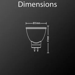 Xanlite - Ampoule LED spot, culot G4, 4W cons. (20W eq.), lumière blanche chaude - ALMR11200