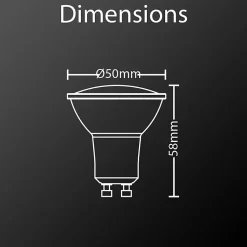 Xanlite - Ampoule LED spot, culot GU10, 5,6W cons. (50W eq.), lumière blanc neutre - MG450SCW