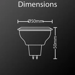 Xanlite - Ampoule LED spot, culot GU5.3, 5,5W cons. (35W eq.), lumière blanc neutre - VM35SCW