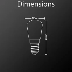 Xanlite - Ampoule LED T26, culot E14, 2W cons. (15W eq.), lumière blanc chaud - ALT26140