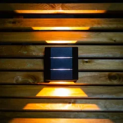 Xanlite - Applique murale filaire noire LED intégrée IP54, 500 Lumens, deux sources d'éclairage, Blanc neutre - APF5002TN