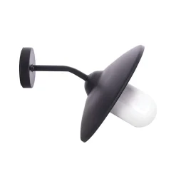 Xanlite - Applique murale filaire noire indus IP44, culot E27, 60W max - APFE60NIND