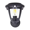 Xanlite - Applique murale solaire rétro LED IP44, 400 lumens, détecteur de mouvement, avec ampoule, Noir - SO2011AR