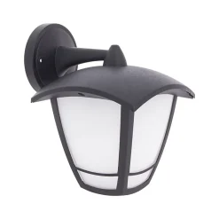 Xanlite - Applique murale filaire noire rétro IP44, culot E27, 40W max - APFE40WNRET