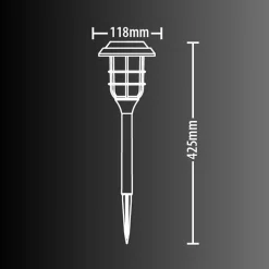Xanlite - Balise Solaire 42cm IP44 - Effet flamme - SOBAFLAM