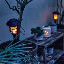 Xanlite - Balise Solaire 42cm IP44 - Effet flamme - SOBAFLAM