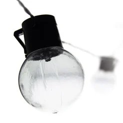 Xanlite - Guirlande Solaire Guinguette 5m IP44 - 8 Ampoules - Blanc chaud - GRL5GUINW