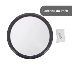 Xanlite - Hublot LED rond noir, 1500 Lumens, CCT, Blanc chaud, Blanc neutre, Blanc froid - HUB850RNIPCCT