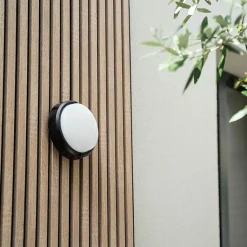 Xanlite - Hublot LED rond noir, 1500 Lumens, CCT, Blanc chaud, Blanc neutre, Blanc froid - HUB850RNIPCCT