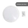 Xanlite - Hublot LED rond blanc, 1500 Lumens, CCT, Blanc chaud, Blanc neutre, Blanc froid - HUB850RBIPCCT