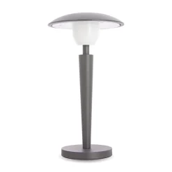 Xanlite - Lampe de table LED IP44, 400 lumens, rechargeable USB, 25cm, CCT & Dimmable, Gris - LP25GRD